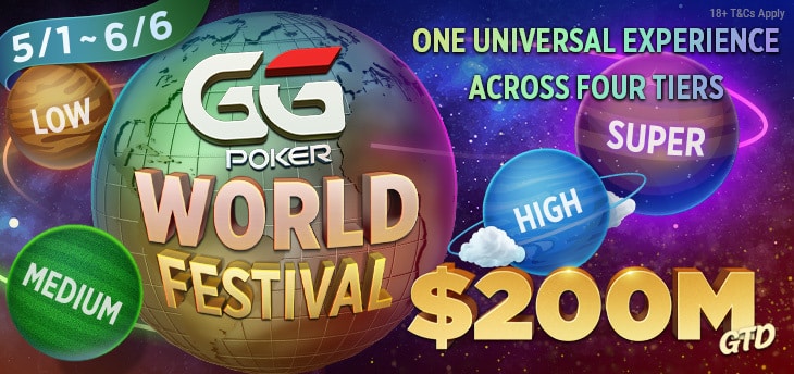 GGPoker Ogłasza Największą Serię Turniejów Pokerowych Online w Historii – GGPoker World Festival